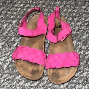 H&M Kids Vibrant Pink Braided Sandals